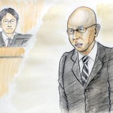 “号泣元県議”野々村被告、まるで別人　スキンヘッドに加え全身巨大化