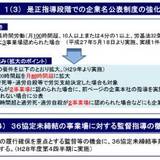 違法残業「月80時間超」で社名公表　「過労死ゼロ」緊急対策