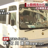 年末年始狙い元勤務先で窃盗　２２歳男逮捕