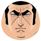 「ゴルゴ13」なりきりフェイスパック、凛々しい眉毛やシワを再現