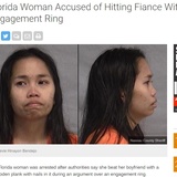 「婚約指輪が安っぽい」25歳女、クギの出た棒で婚約者を叩き逮捕（米）