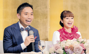 長友&平愛梨 6・24に都内で披露宴 シーズン終了後 約300人招待:コメント1