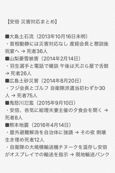 安倍晋三総理に言いたいことは？：コメント109