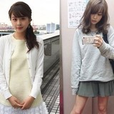 現役女子大生でお天気キャスターの沖田愛加さん(21)の「ギャップ写真」