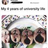 「お皿の上が私の大学生活みたいだったんだけど！w」（パシャッ） ←10万いいね！