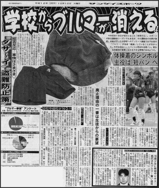 体操服の肌着、横浜の小学校でも「非推奨」 学校側が指導の事実認める「衛生面の心配から」:コメント9