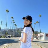 電撃結婚の久慈暁子、ＬＡでキラキラ新妻ショット「ハリウッドスターみたい」「幸せそう」の声